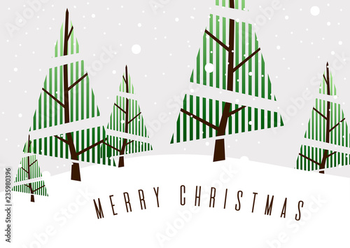 Krajobraz świąteczny - kartka z życzeniami, Boże Narodzenie