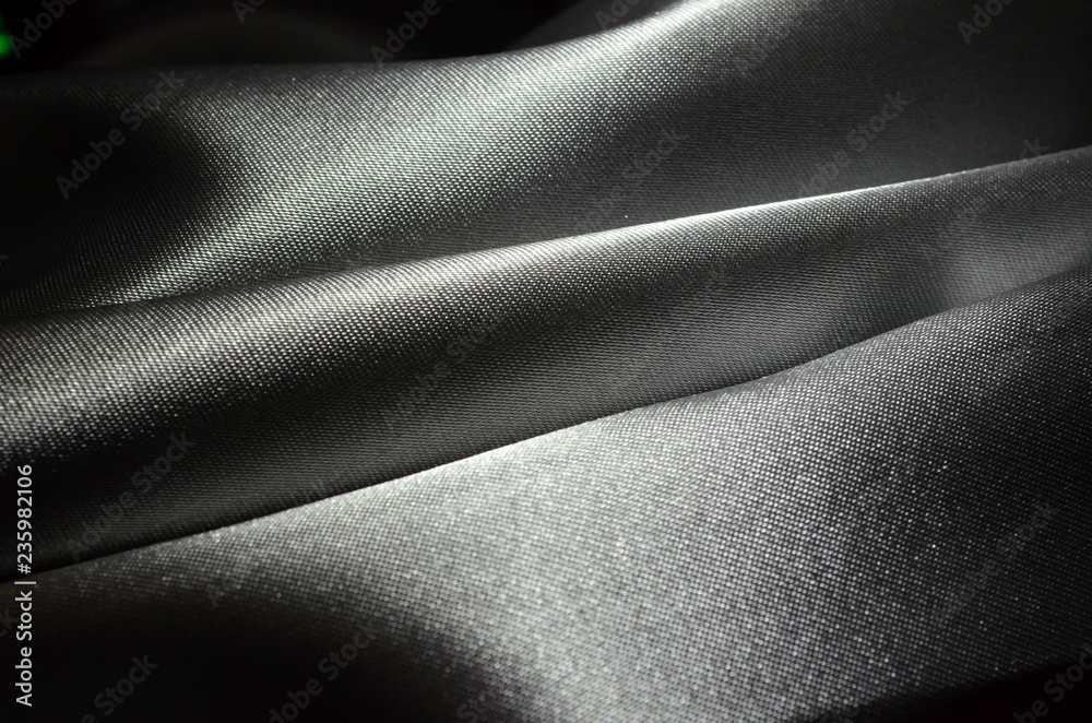 Fototapeta premium Satin - Textur, silber
