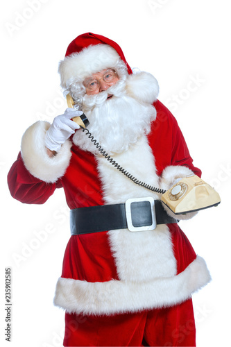 talking on the phone with santa