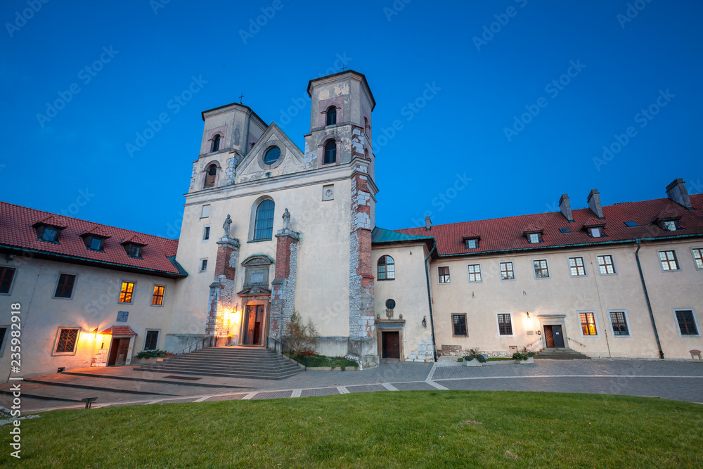 Church of Saints Peter and Paul inner courtyard of Tyniec Benedictine Abbey