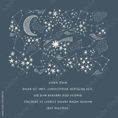 Stary sky and constellation