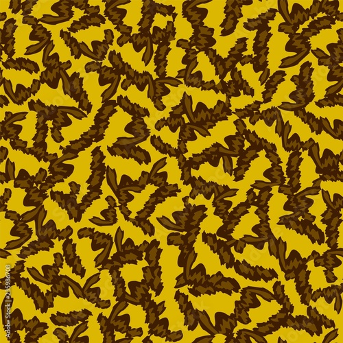 Abstract seamless animal camouflage spots. Vector animal skin fashion textile pattern