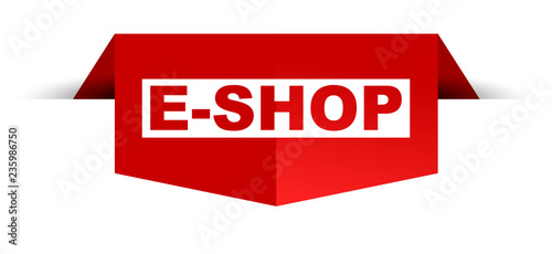 red vector banner eshop