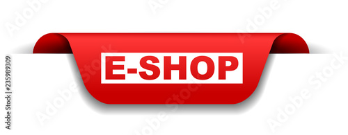 red vector banner eshop