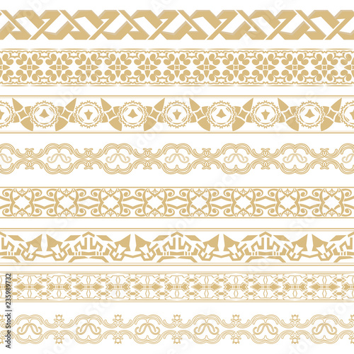 Wallpaper Mural A vector set of dividers in east style. Torontodigital.ca