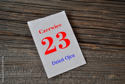 Fototapeta 23 czerwca - Dzień Ojca
