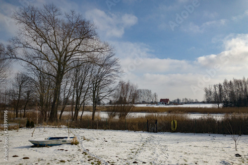 Przemyslaw Szkarpawa River in Winter photo