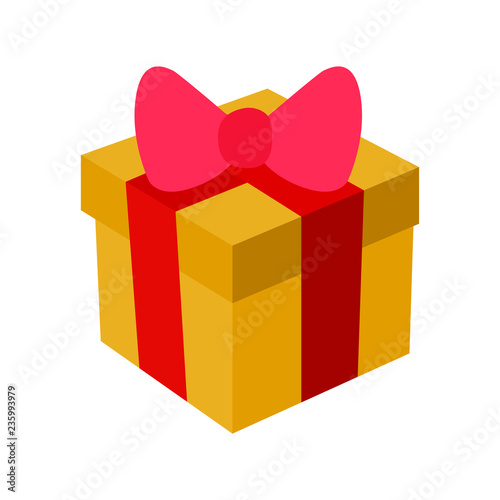 Gift emoji vector