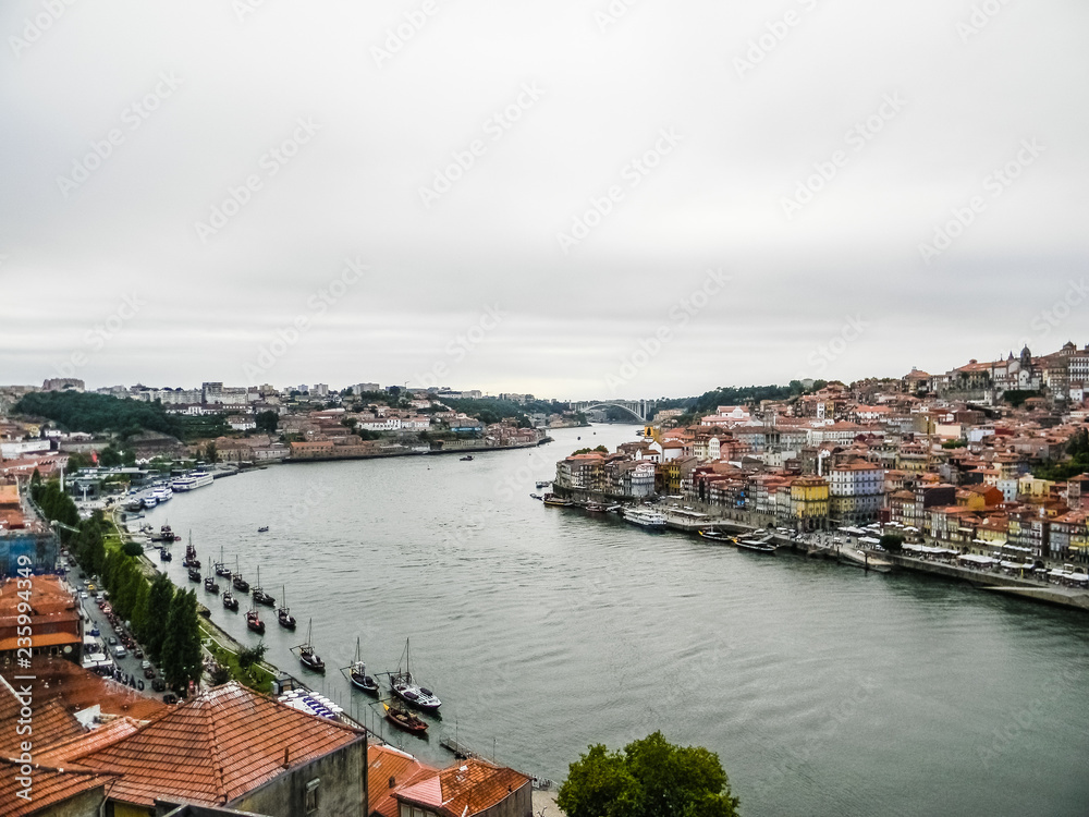 The Douro river in Porto, Portugal
