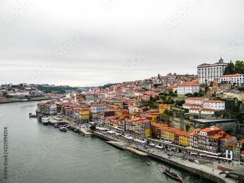 The Douro river in Porto, Portugal
