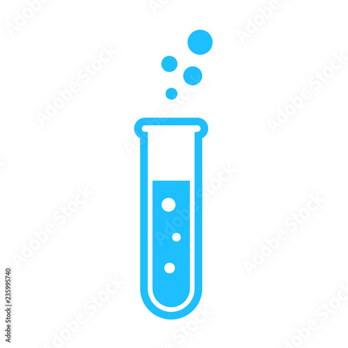 Glass tube vector icon