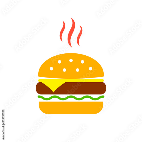 Cheeseburger vector icon
