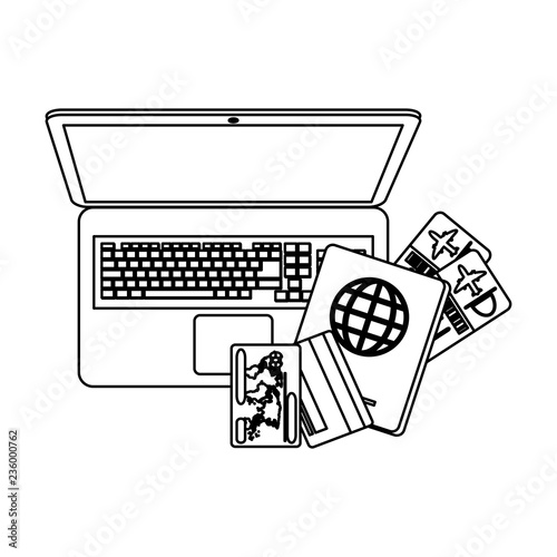 Buy online flight tickets black and white