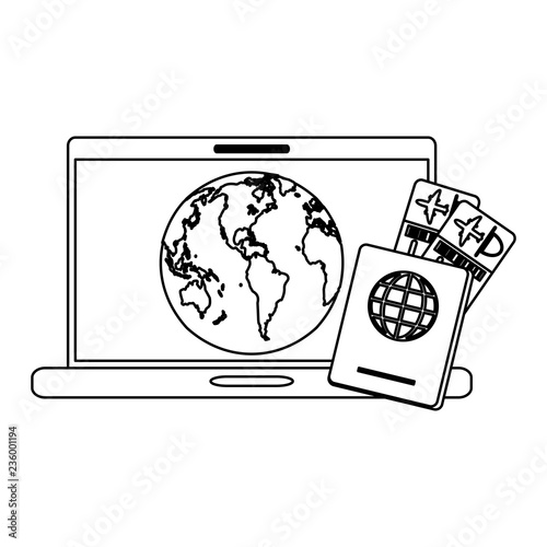 Buy online flight tickets black and white