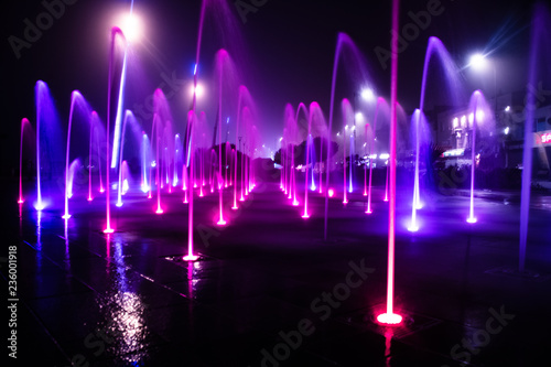 Purple Fountains