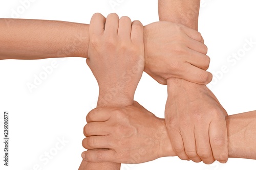 hands linking