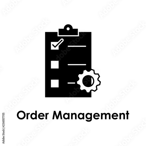 paper, settings, order management icon. Element of business icon for mobile concept and web apps. Detailed paper, settings, order management icon can be used for web and mobile