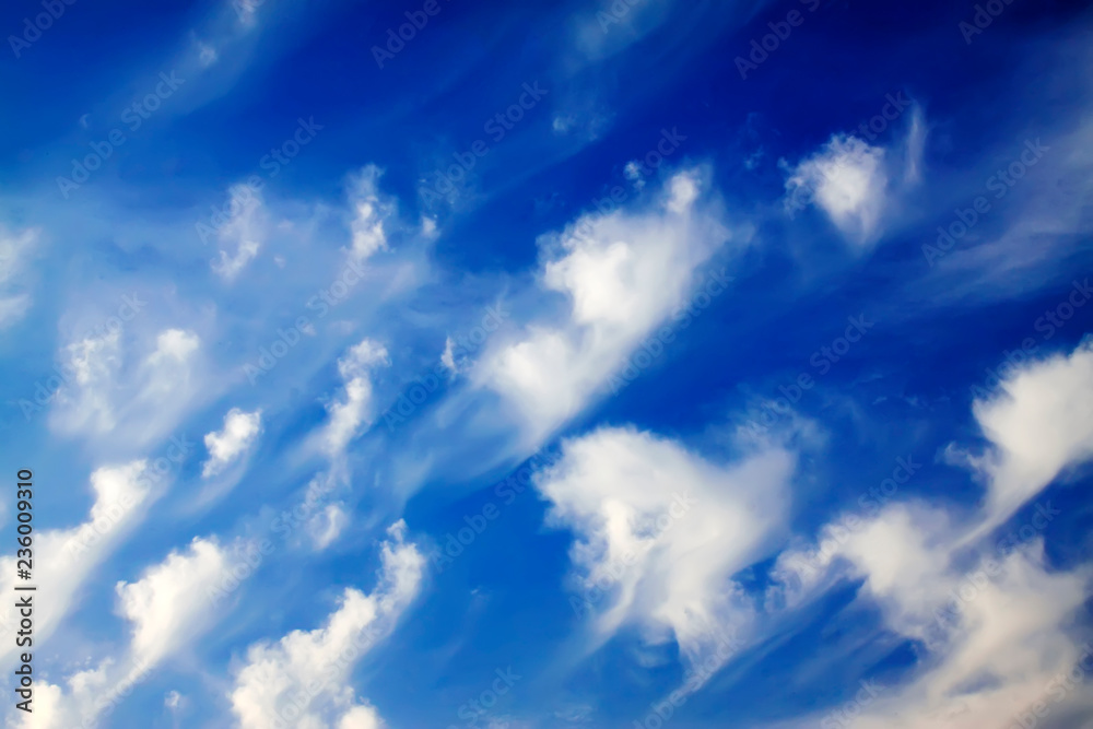 Obraz premium blue sky and white clouds