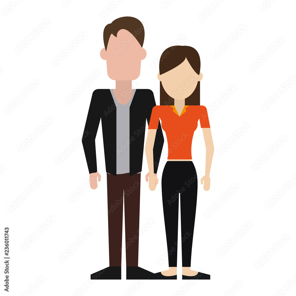 Young couple avatar
