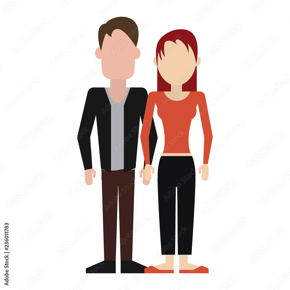 Young couple avatar Young couple avatar