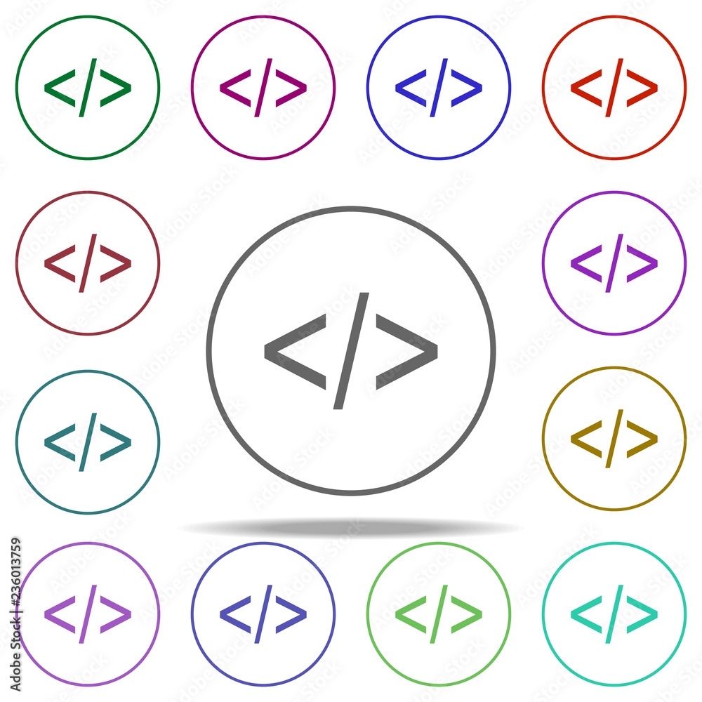 coding icon. Elements of online and web filled in multi color style icons. Simple icon for websites, web design, mobile app, info graphics coding icon. Elements of online and web filled in multi color style icons. Simple icon for websites, web design, mobile app, info graphics