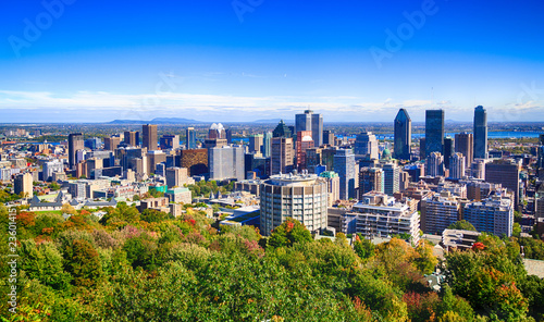 Montreal cityscape from Mount Royal photo