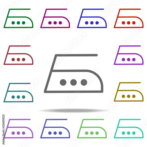 iron icon. Elements of laundry in multi color style icons. Simple icon for websites, web design, mobile app, info graphics