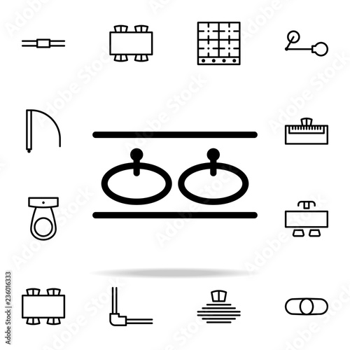 washbasin icon. furnitures icons universal set for web and mobile