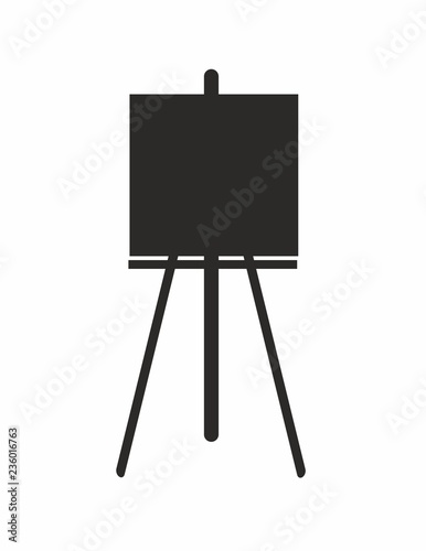 icon easel flat design  illustration.symbol art education