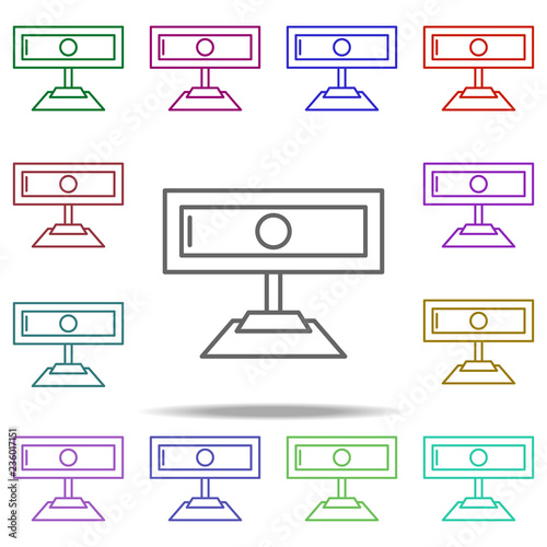 Surveillance Camera icon. Elements of data secutity in multi color style icons. Simple icon for websites, web design, mobile app, info graphics