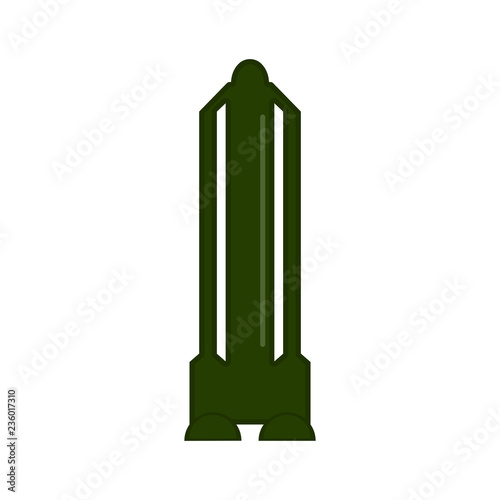 Isolated nuclear missile icon. Vector illustration design