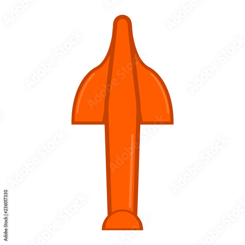 Isolated nuclear missile icon. Vector illustration design