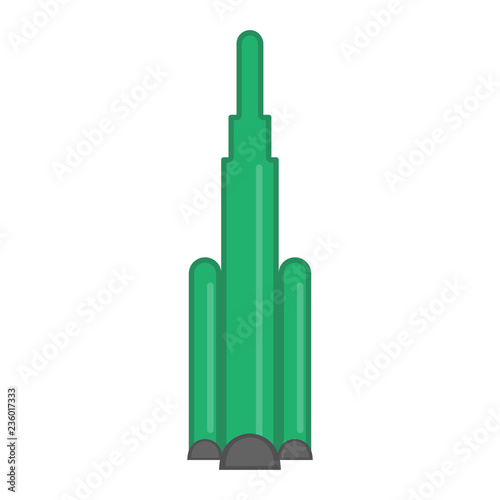 Isolated nuclear missile icon. Vector illustration design
