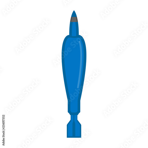 Isolated nuclear missile icon. Vector illustration design