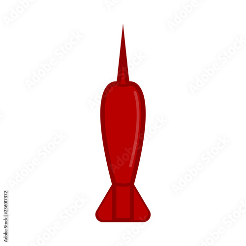 Isolated nuclear missile icon. Vector illustration design