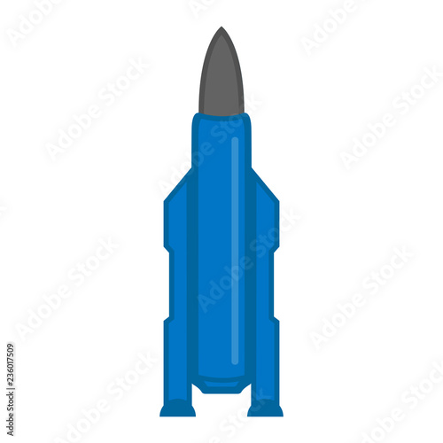 Isolated nuclear missile icon. Vector illustration design