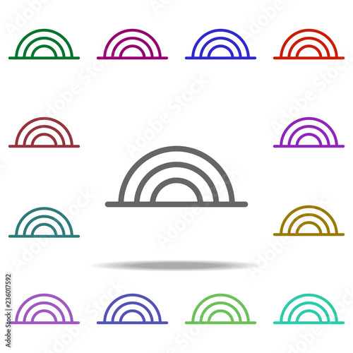 rainbow icon. Elements of autumn in multi color style icons. Simple icon for websites, web design, mobile app, info graphics