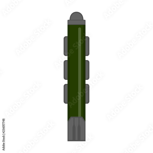 Isolated nuclear missile icon. Vector illustration design