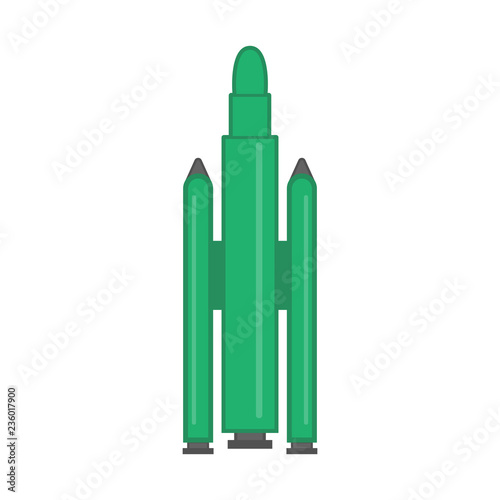 Isolated nuclear missile icon. Vector illustration design