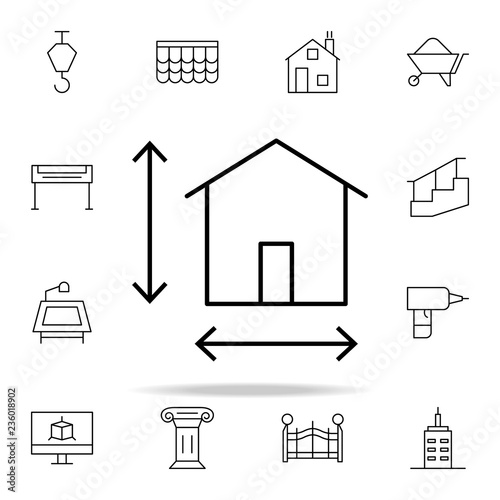 House size icon. architecture icons universal set for web and mobile