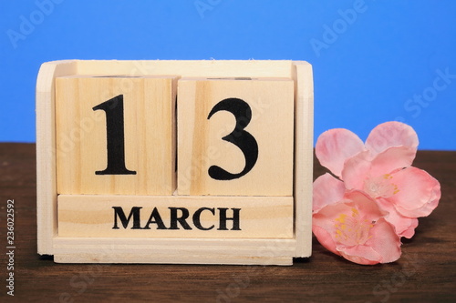 三月のカレンダー