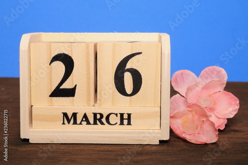 三月のカレンダー