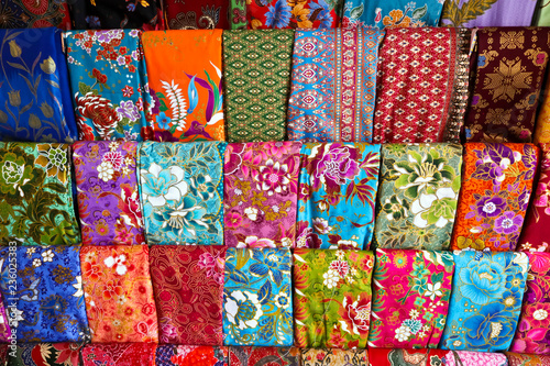 samples of indonesian batik fabric