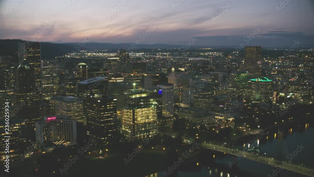 Portland City Oregon USA aerial view Portland City Oregon USA aerial view