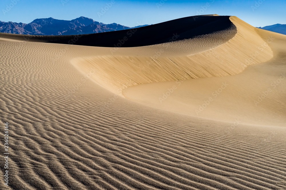 Fotografie Death Valley Mesquite Sand Dunes