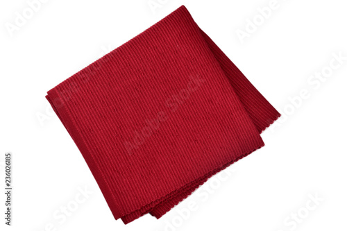 Foto maroon placemat isolated on white background