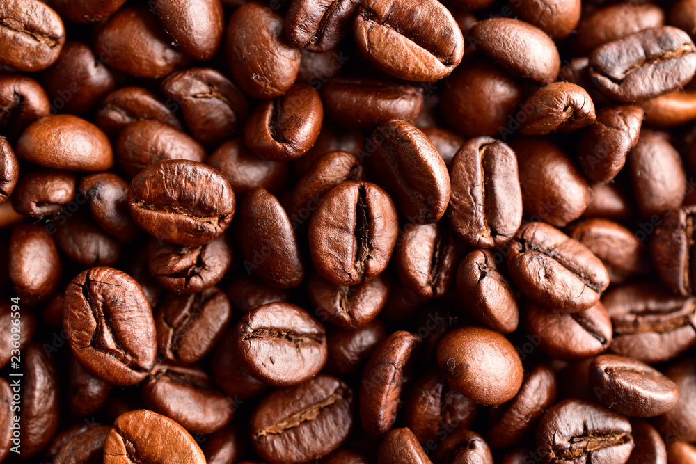 Obraz premium roasted coffee beans , can be used as a background