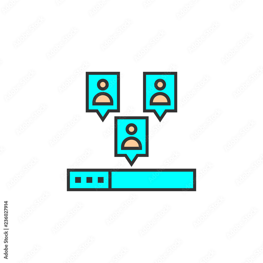 Viral marketing vector icon Viral marketing vector icon