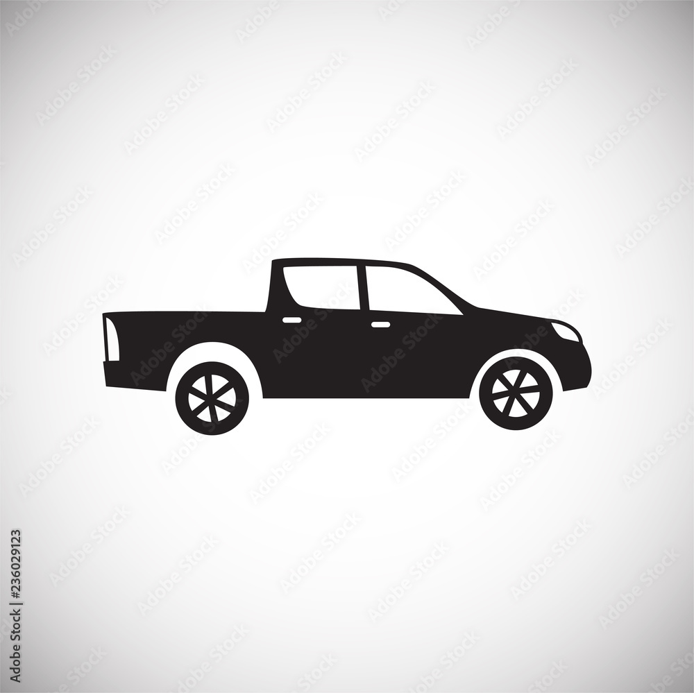 Car icon on white background for graphic and web design, Modern simple vector sign. Internet concept. Trendy symbol for website design web button or mobile app.