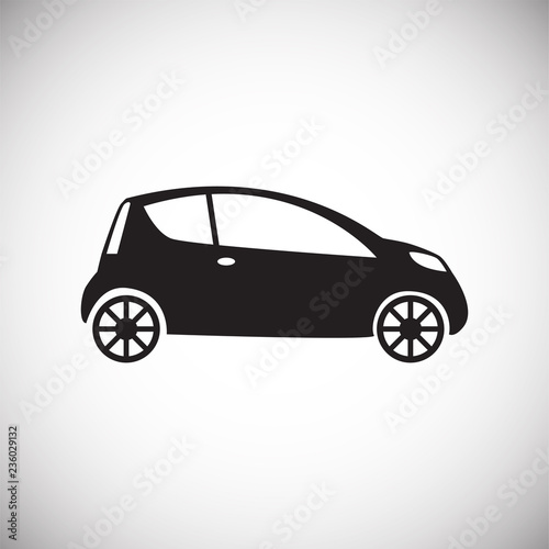 Car icon on white background for graphic and web design, Modern simple vector sign. Internet concept. Trendy symbol for website design web button or mobile app. © Andre